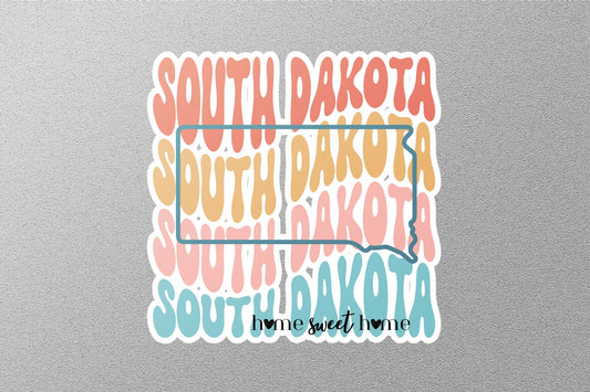 Retro S Dakota Sticker