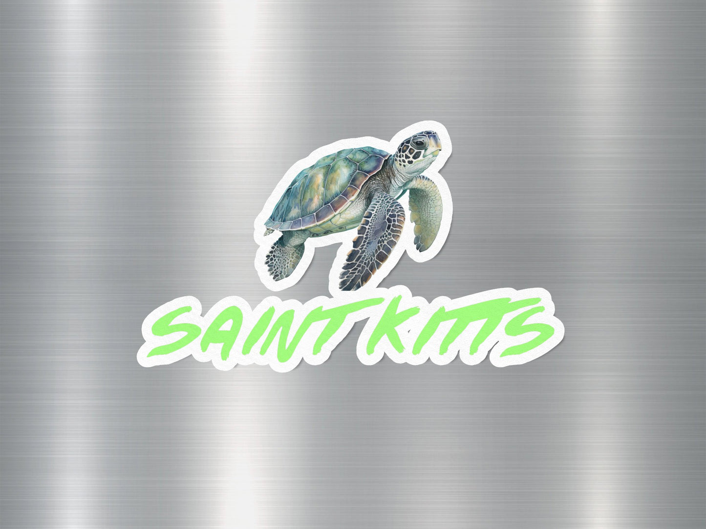 Saint Kitts Florida Turtle Sticker