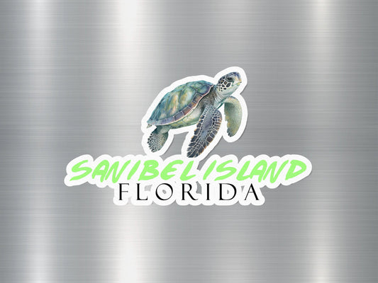 Sanibel Island Florida Turtle Sticker