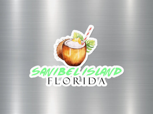 Wholesale Sanibel Island Florida Coconut Sticker
