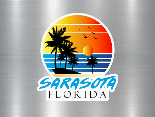 Sarasota Florida Sunset Sticker