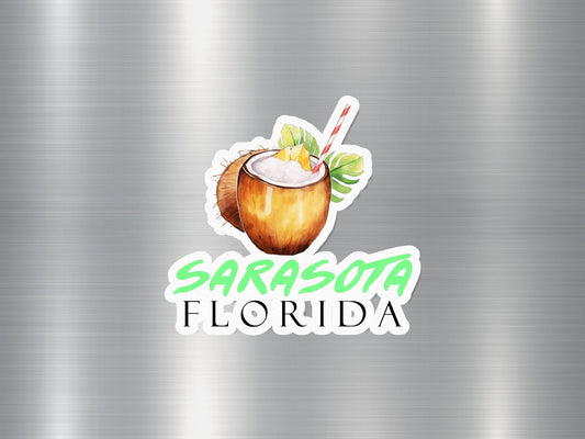 Wholesale Sarasota Florida Coconut Sticker