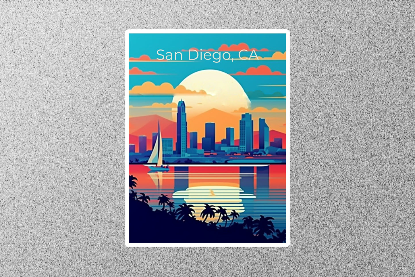Wholesale Vintage San Diego Travel Stickers
