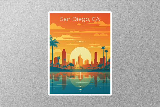 Vintage San Diego Travel Stickers