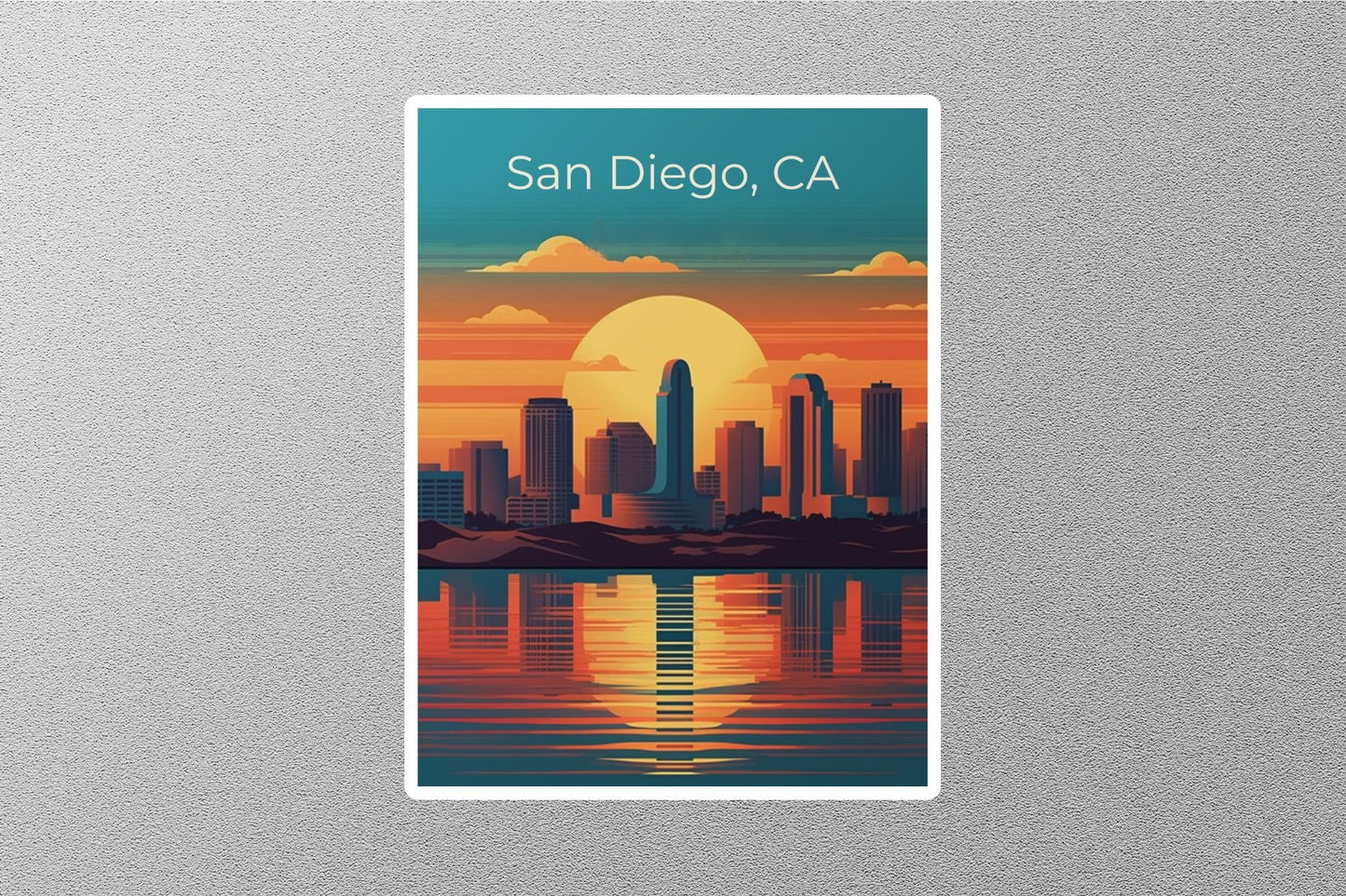 Vintage San Diego Travel Stickers