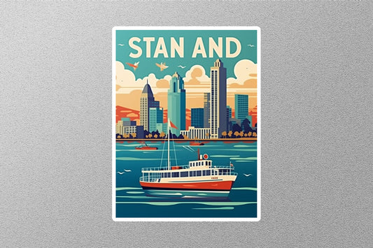 Vintage San Diego Travel Stickers