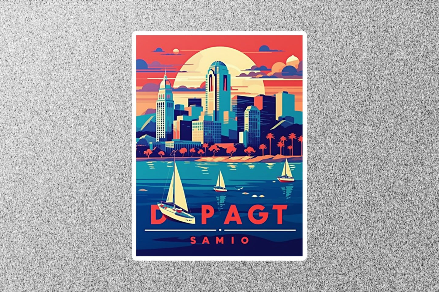 Wholesale Vintage San Diego Travel Stickers