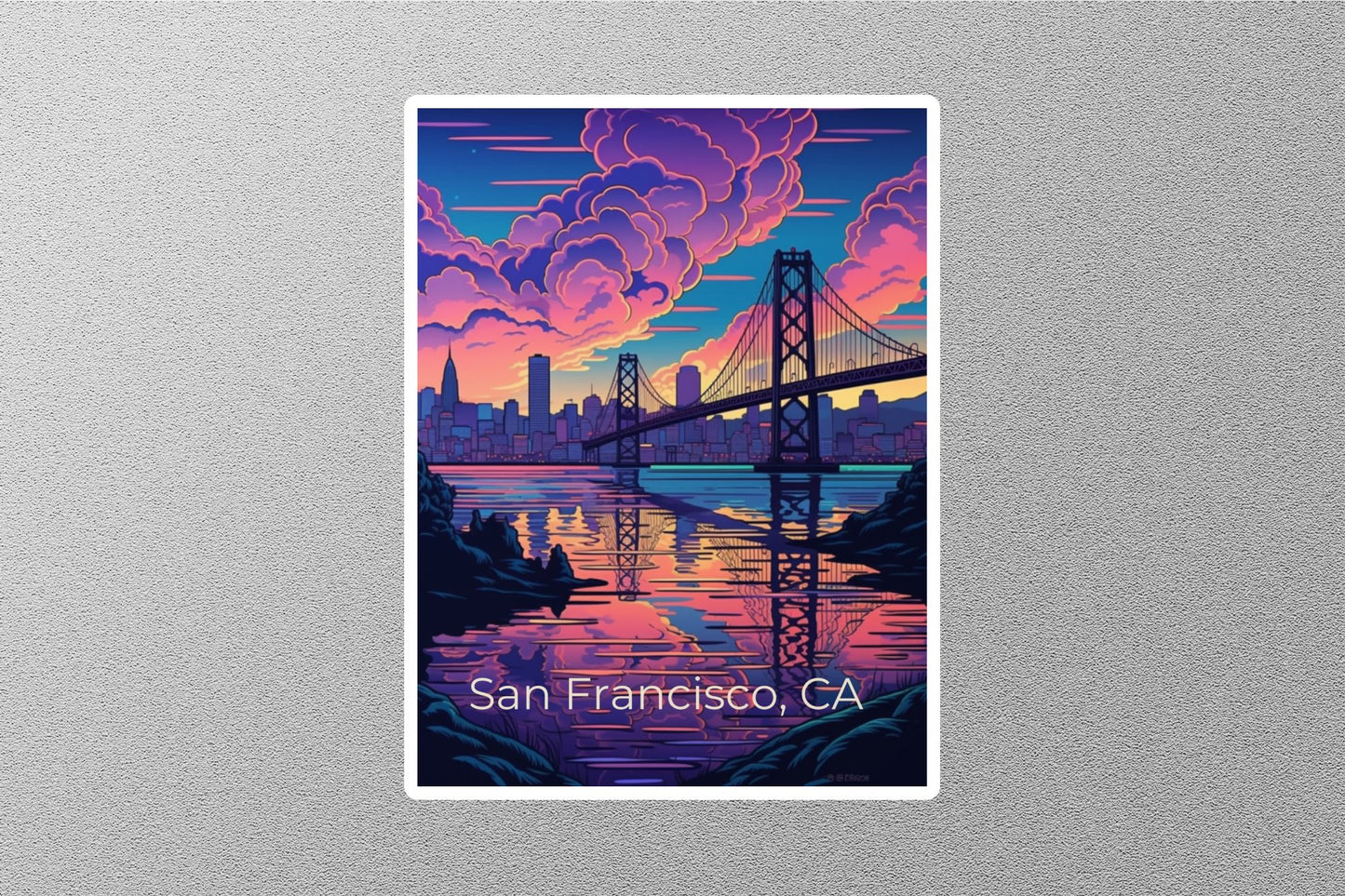 Vintage San Francisco Travel Stickers