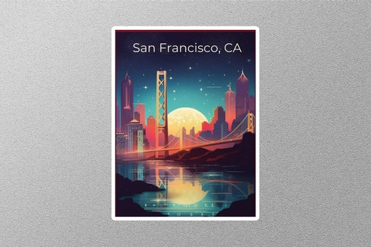 Vintage San Francisco Travel Stickers