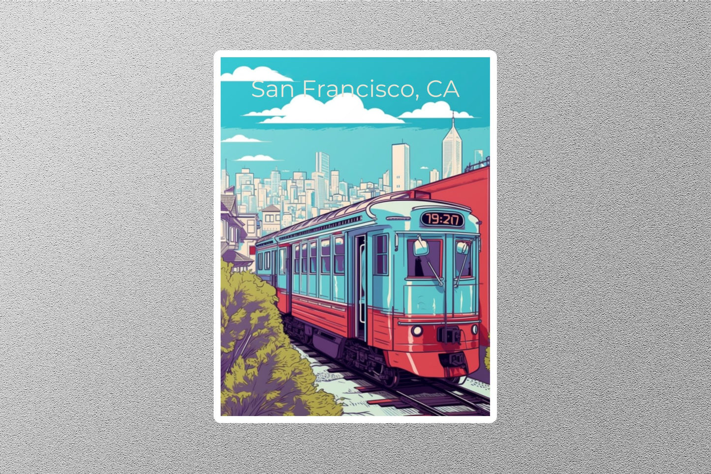 Vintage San Francisco Travel Stickers