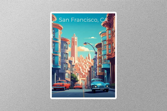 Vintage San Francisco Travel Stickers