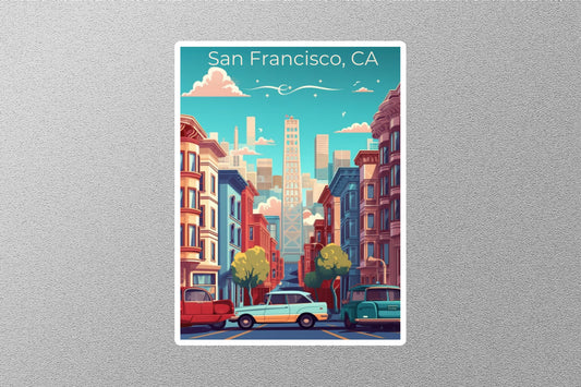 Vintage San Francisco Travel Stickers