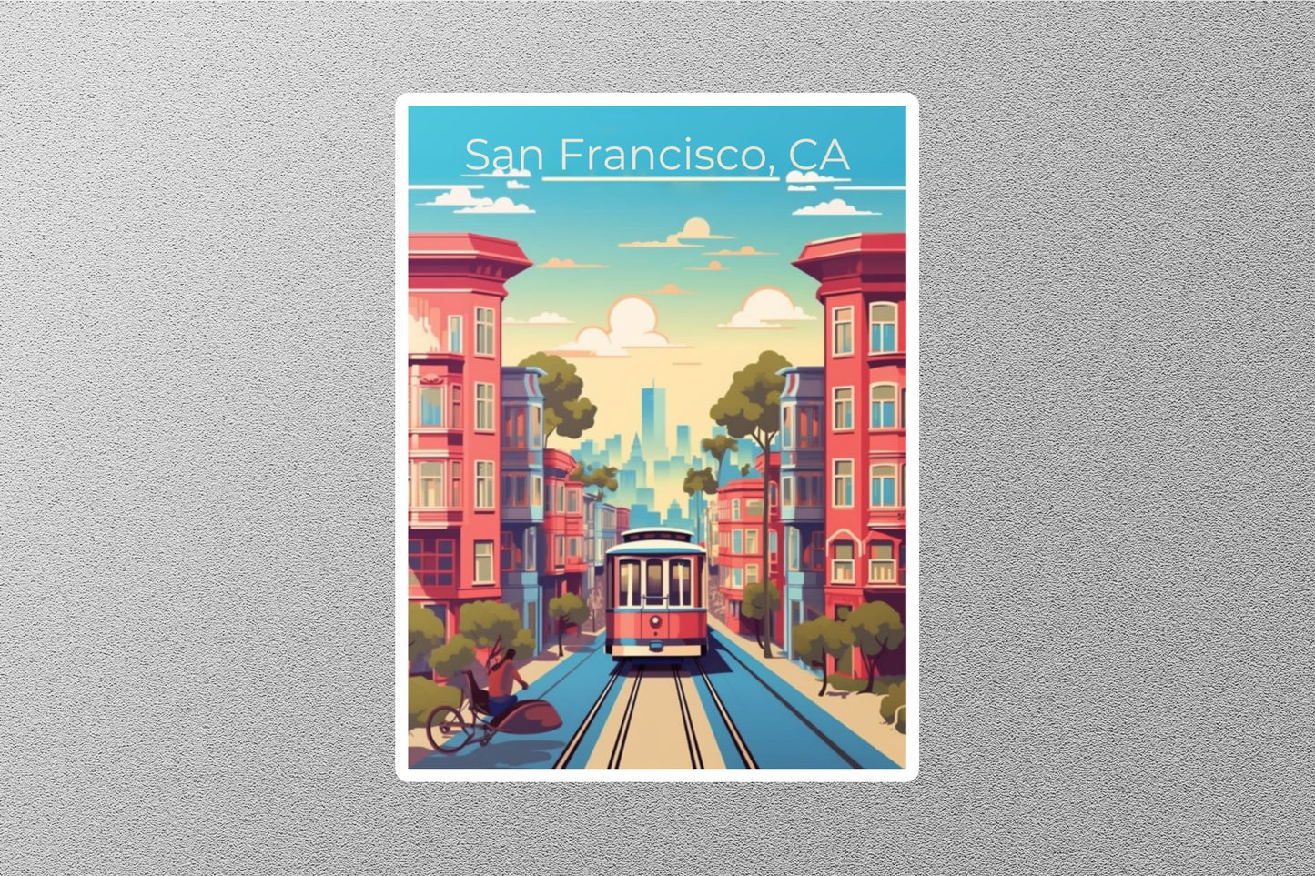 Vintage San Francisco Travel Stickers