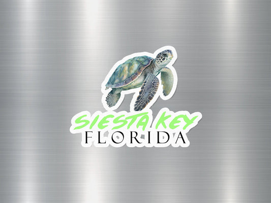 Siesta Key Florida Turtle Sticker