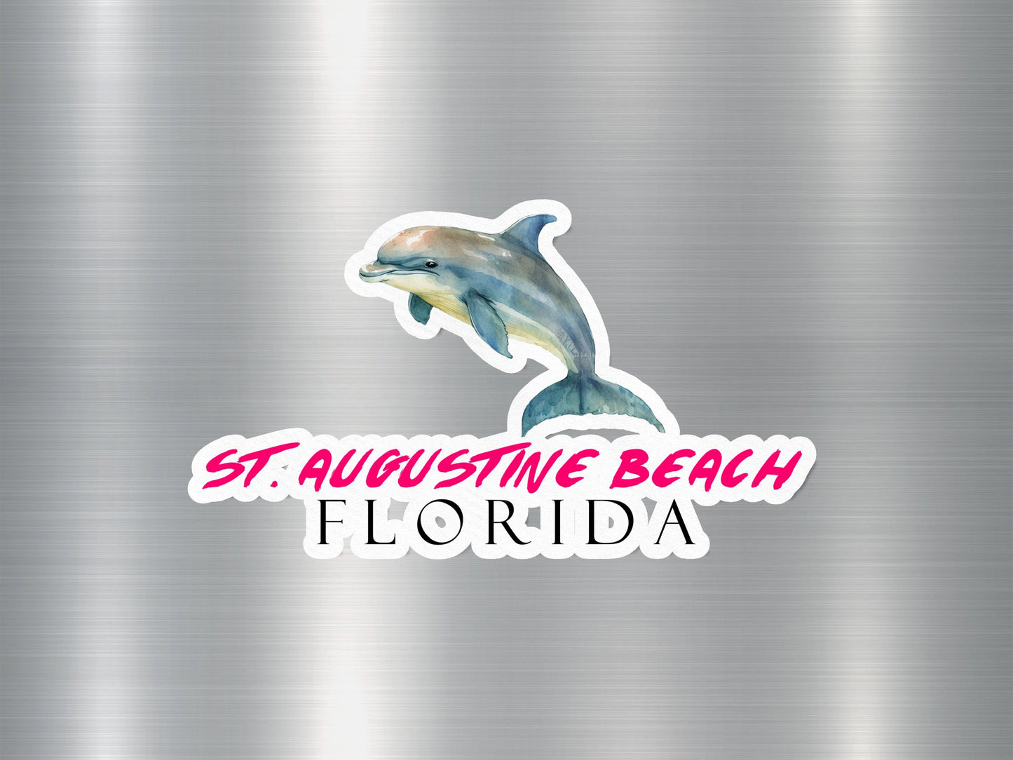 St. Augustine Beach Florida Dolphin Sticker