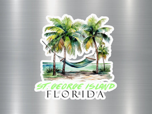 Wholesale St. George Island Florida Hammock Sticker