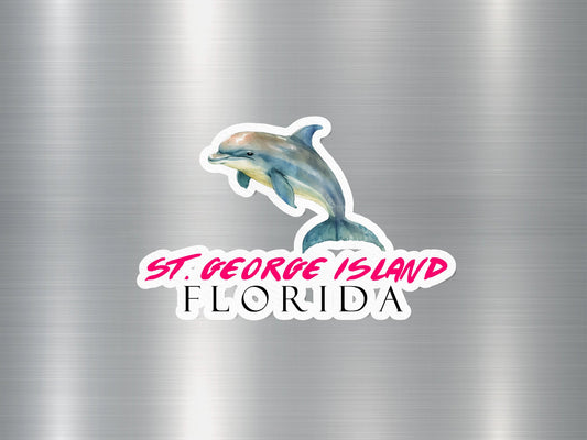 Wholesale St. George Island Florida Dolphin Sticker