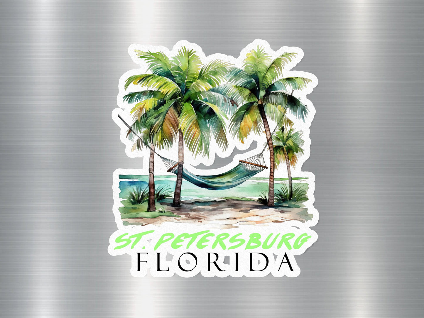 St. Petersburg Florida Hammock Sticker