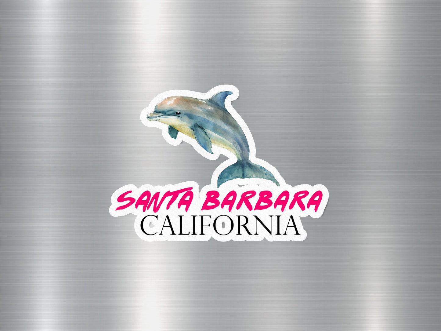 Santa Barbara California Dolphin Sticker