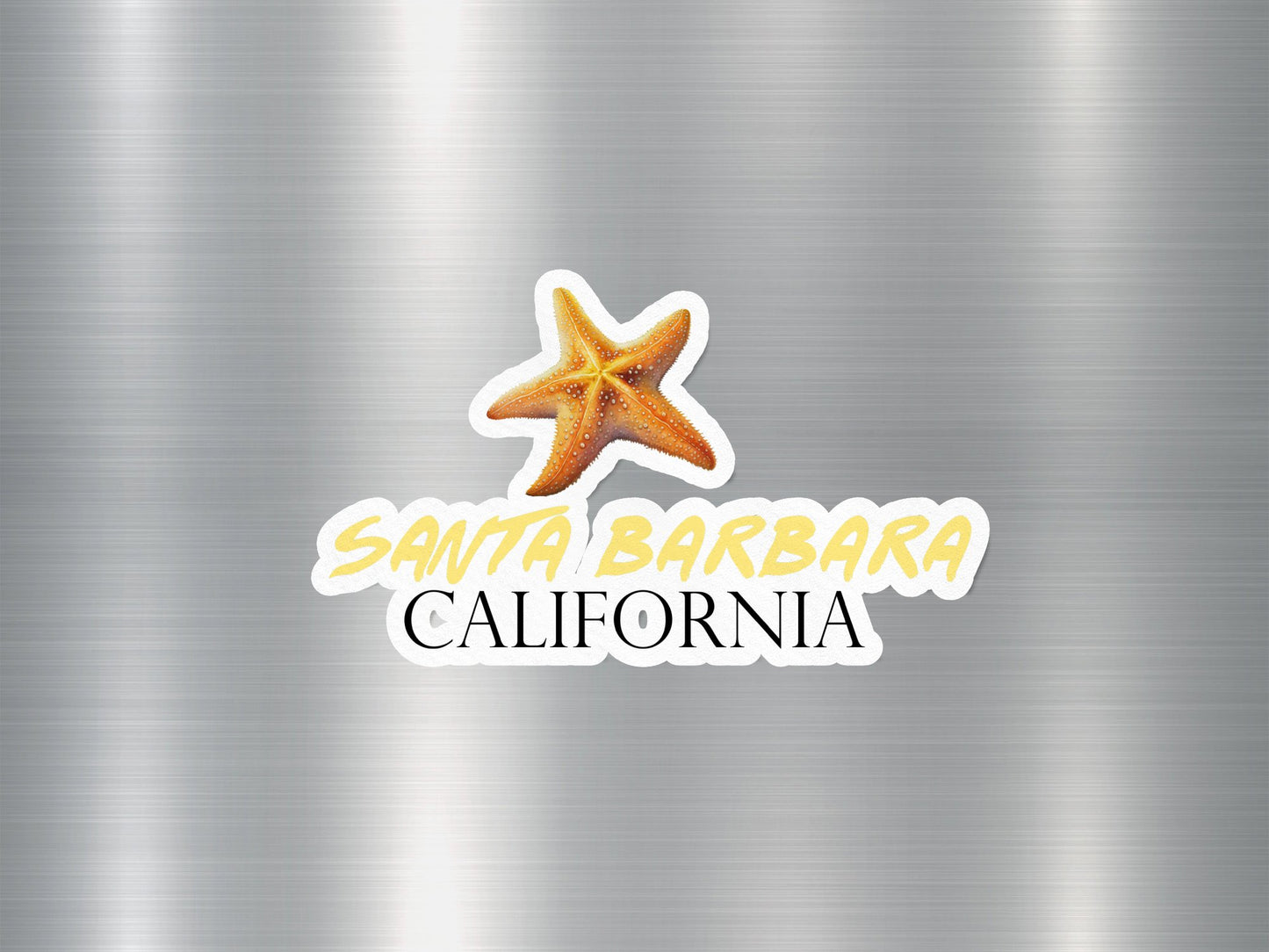 Santa Barbara California Starfish Sticker