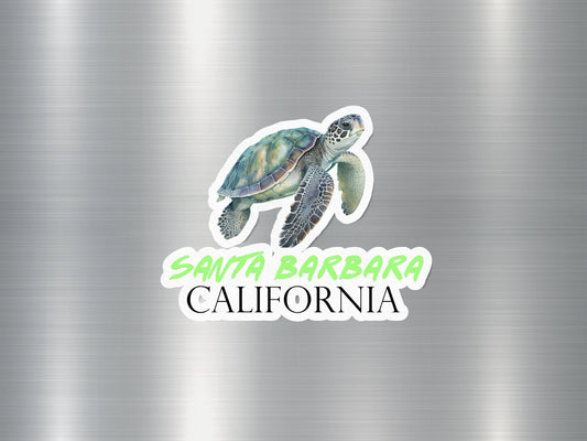 Santa Barbara California Turtle Sticker