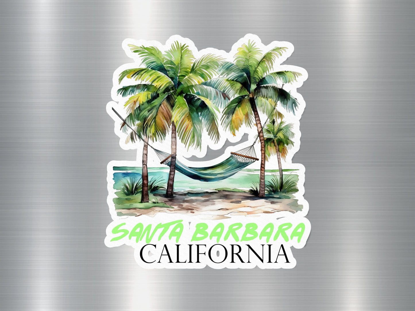 Santa Barbara California Hammock Sticker