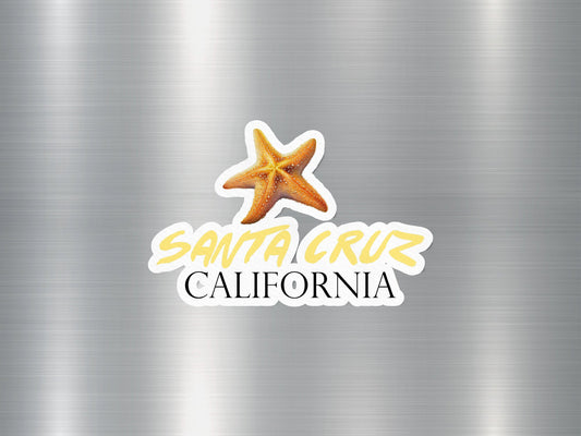 Santa Cruz California Starfish Sticker