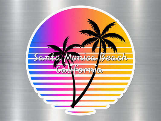 Santa Monica Beach California Sticker