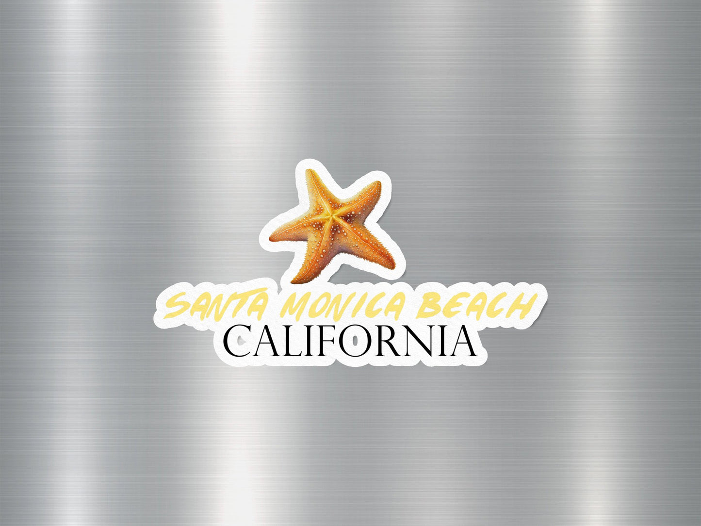 Santa Monica Beach California Starfish Sticker