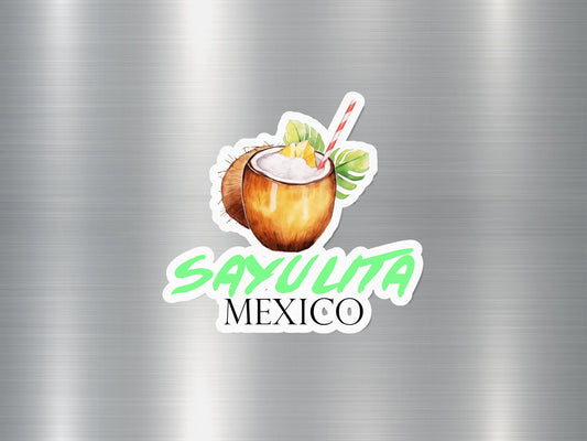 Sayulita Mexico Coconut Sticker