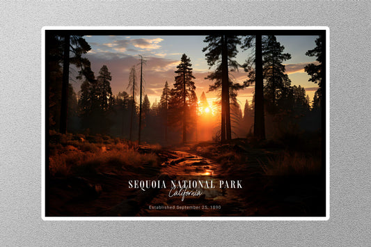 Sequoia Sunrise National Park Sticker