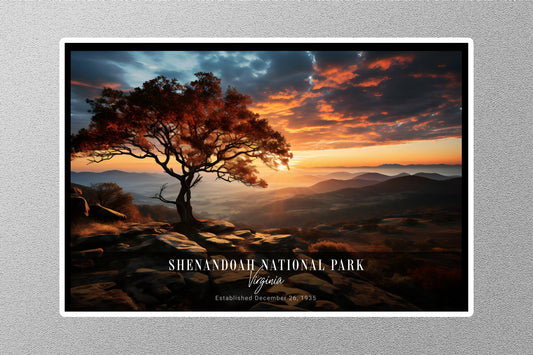 Shenandoah Sunrise National Park Sticker