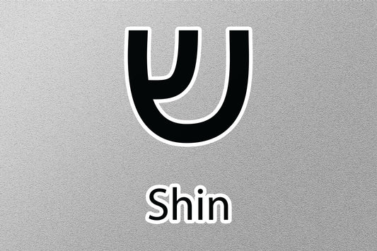 Shin Hebrew Alphabet Sticker