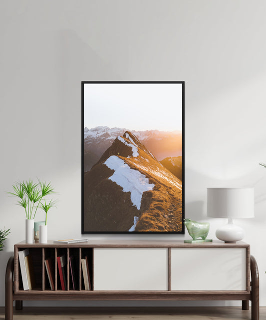 Snow Mountain Poster - Matte Paper