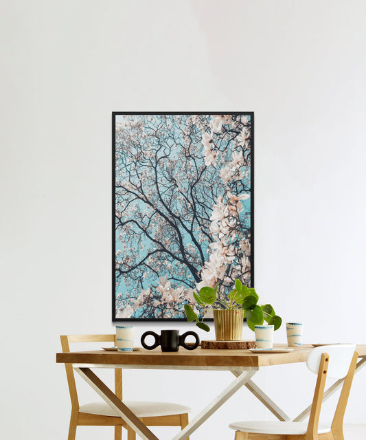 Spring Cherry Flower Blossoms Poster - Matte Paper