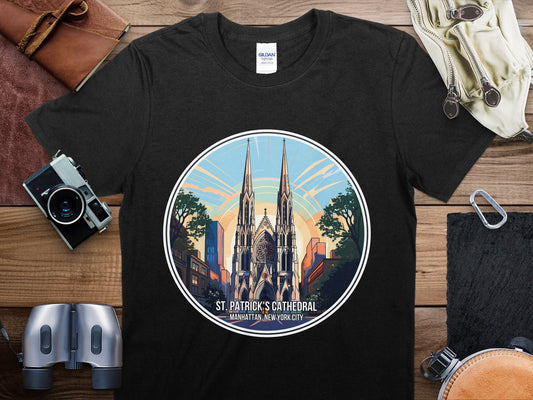 St. Patrick_s Cathedral Travel T-Shirt, St. Patrick_s Cathedral NYC Shirt