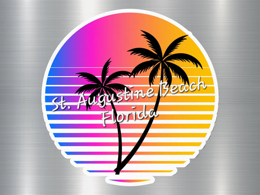 St Augustine Beach California Sticker