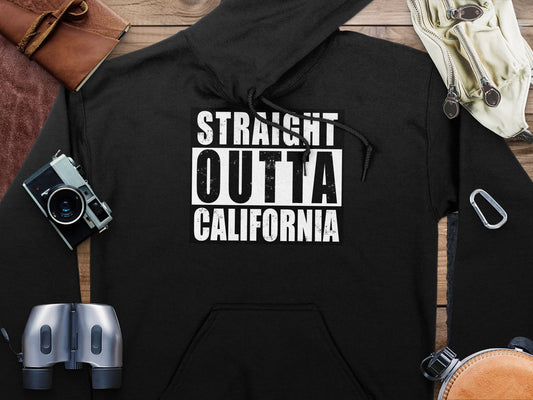 Straight Outta California State Travel Hoodie