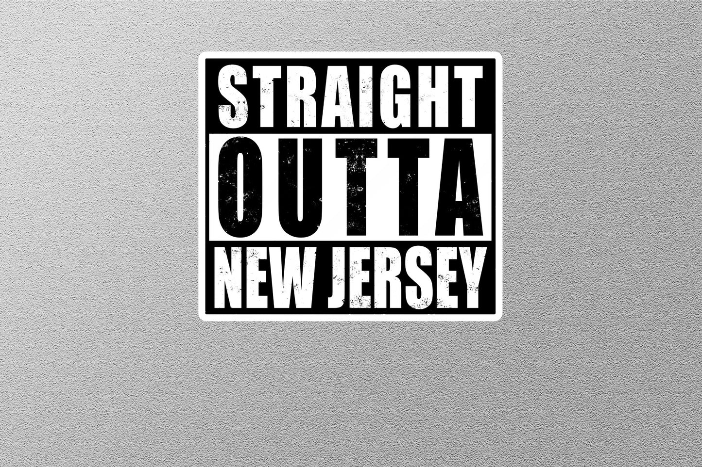 Straight Outta New Jersey Sticker