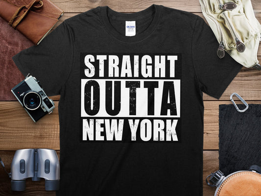 Straight Outta New York T-Shirt, Straight Outta New York State Shirt