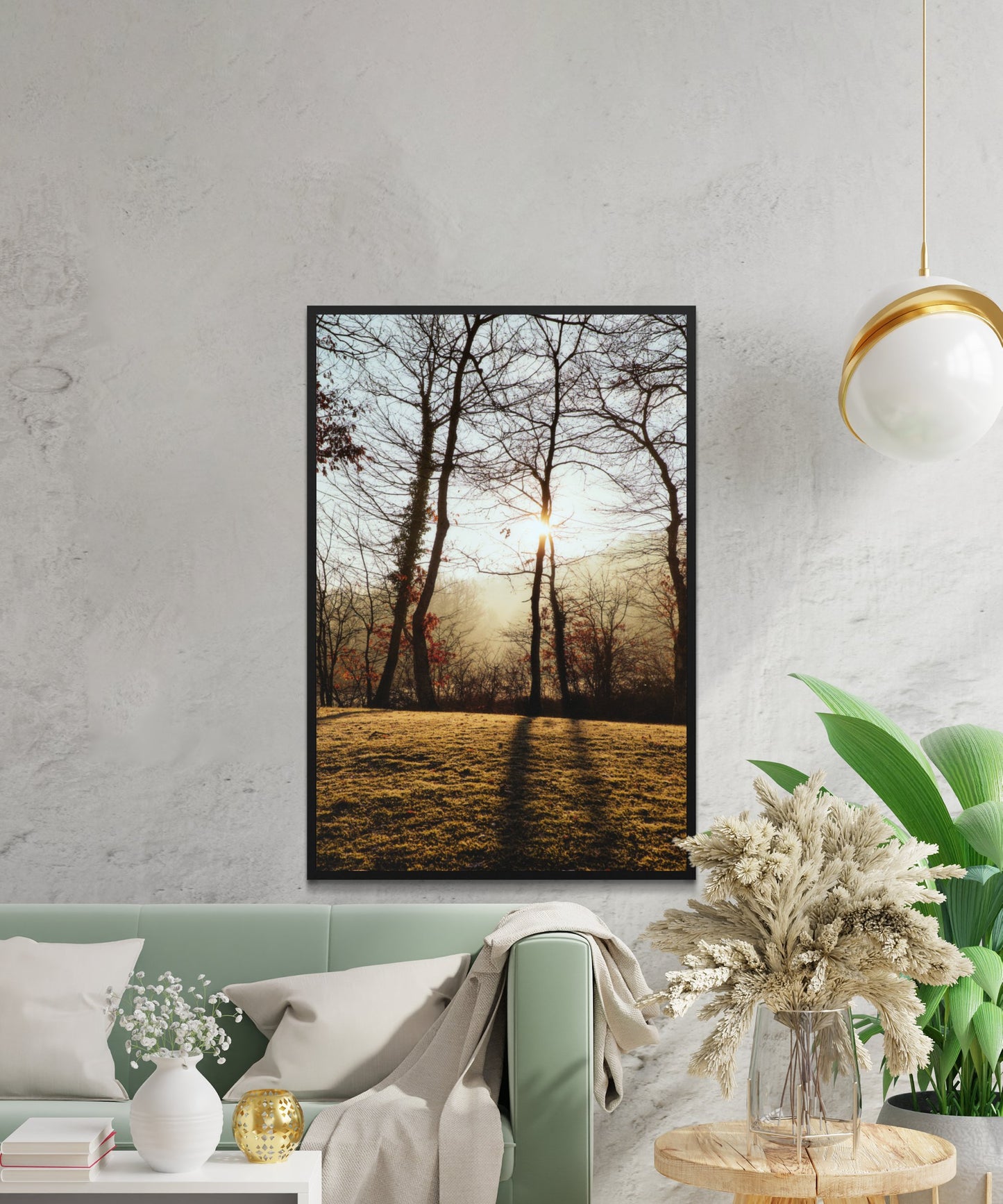 Sunrise In Forest Poster - Matte Paper