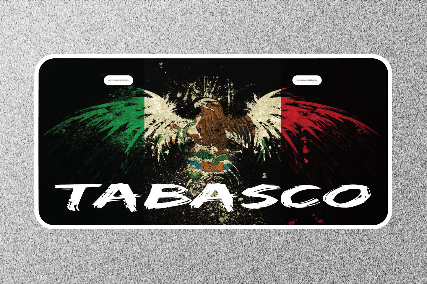 TABASCO Mexico Licence Plate Sticker