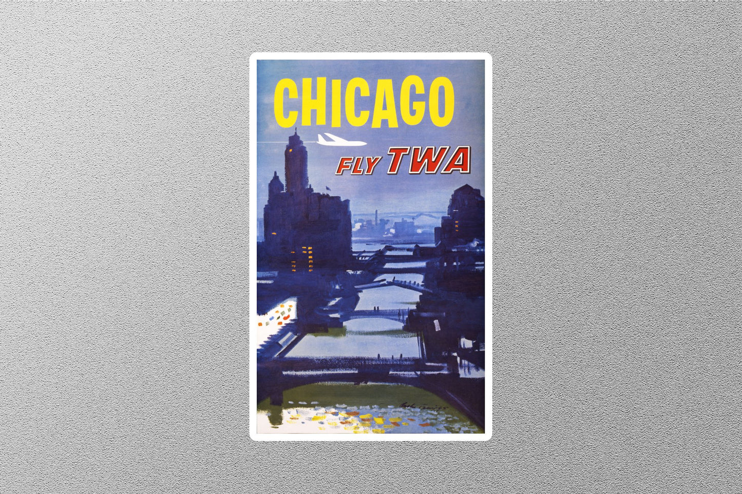 Wholesale Vintage Chicago Travel Stickers