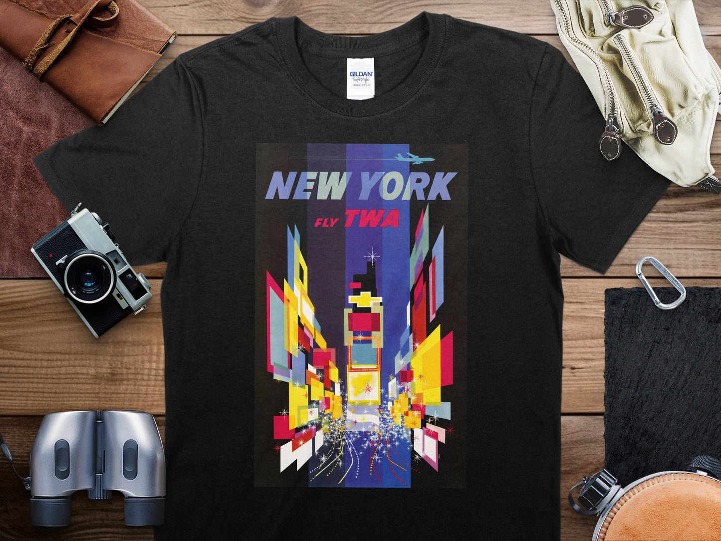 Vintage New York Fly TWA T-Shirt, New York Fly TWA Travel Shirt