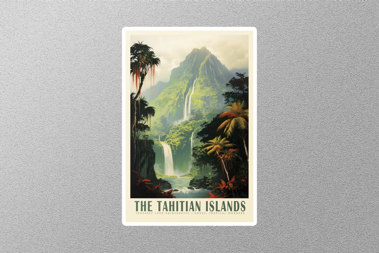 Wholesale Vintage Tahitian Islands Travel Sticker