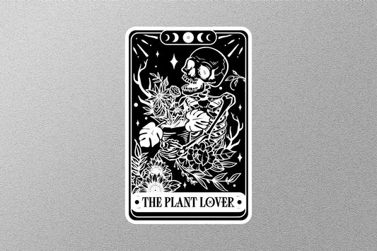 The Plant Lover Black Funny Tarot Sticker