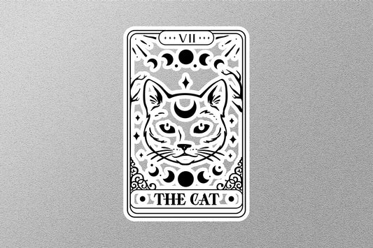 The cat neg Funny Tarot Sticker
