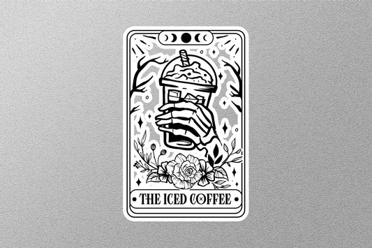 The Iced Coffee Funny Tarot Sticker