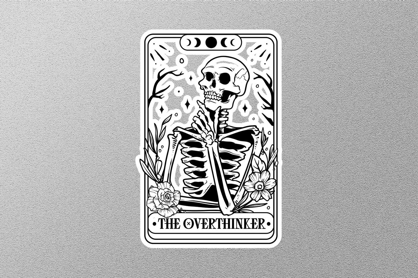 The Over Thinker  Funny Tarot Sticker