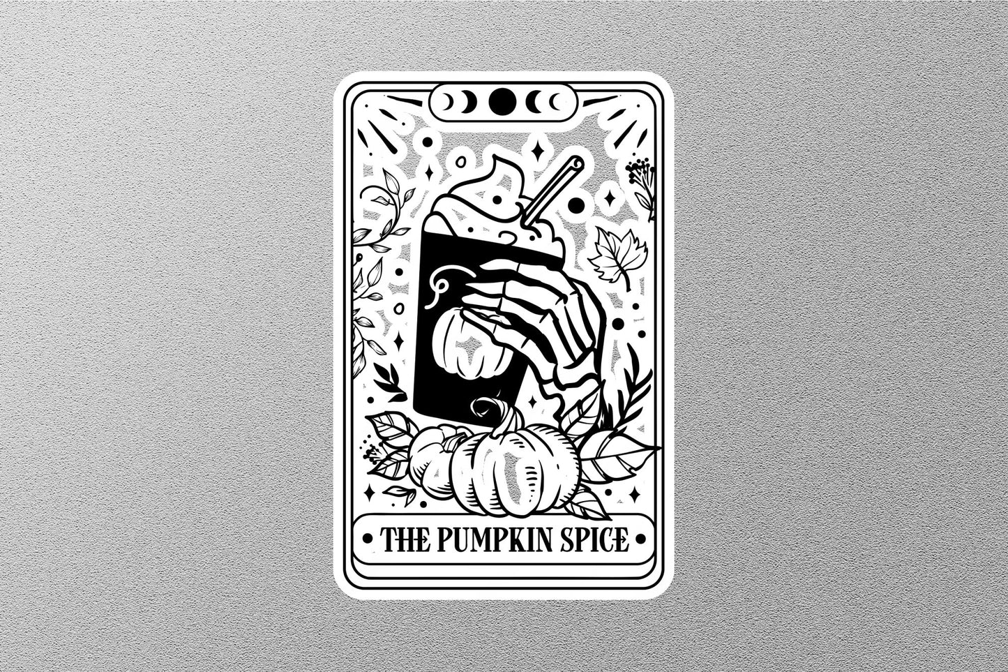 The Pumpkin Spice Funny Tarot Sticker